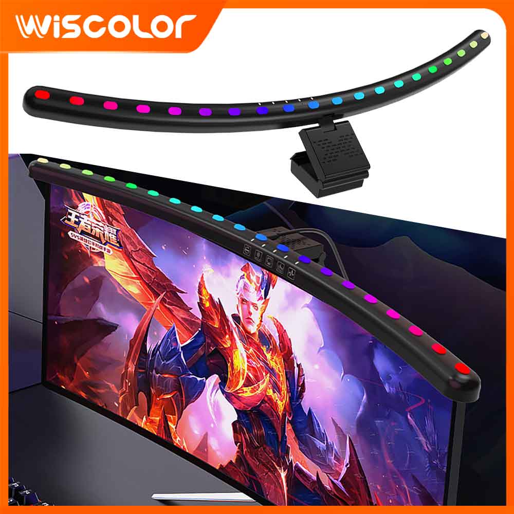 Retro Gaming Projector - RGBIC Monitör Işık Çubuğu Kurulumu Kısılabilir