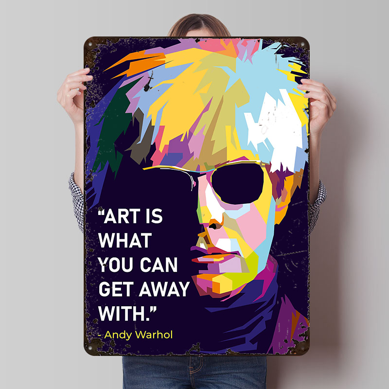 Retro Gaming Quotes - Andy Warhol Alıntı Posteri Özelleştirilmiş Vintage
