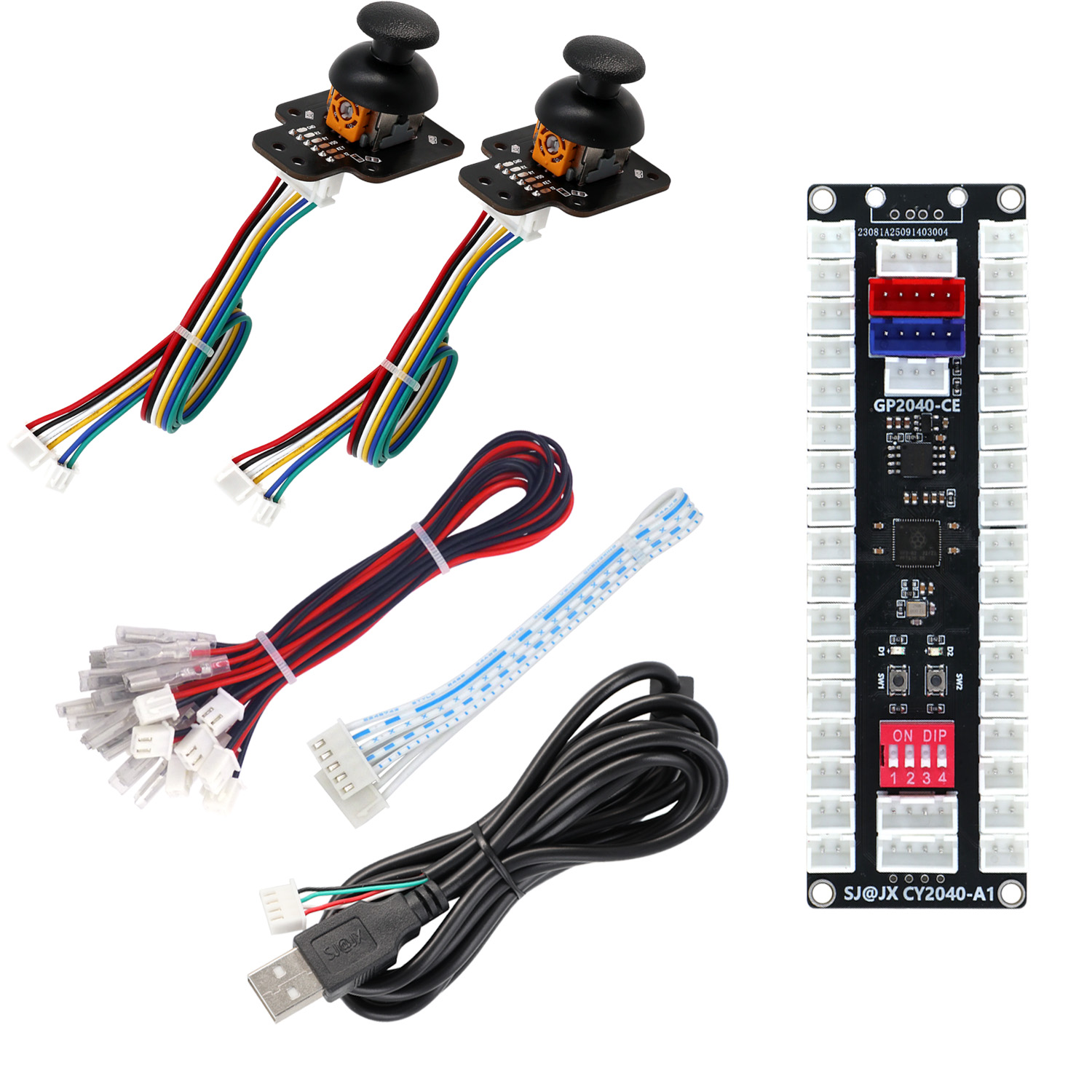 Arcade Button Kit - SJ@JX Arcade Kontrol Cihazı Joystick Düğme