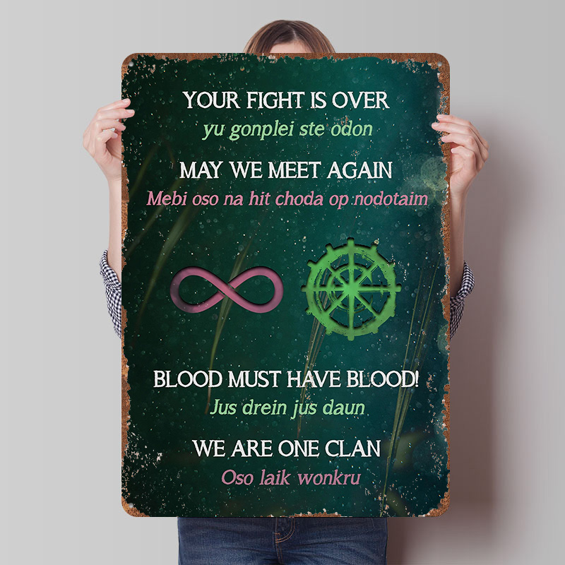 Retro Gaming Quotes - 100 Alıntı Poster Özelleştirilmiş Vintage Metal