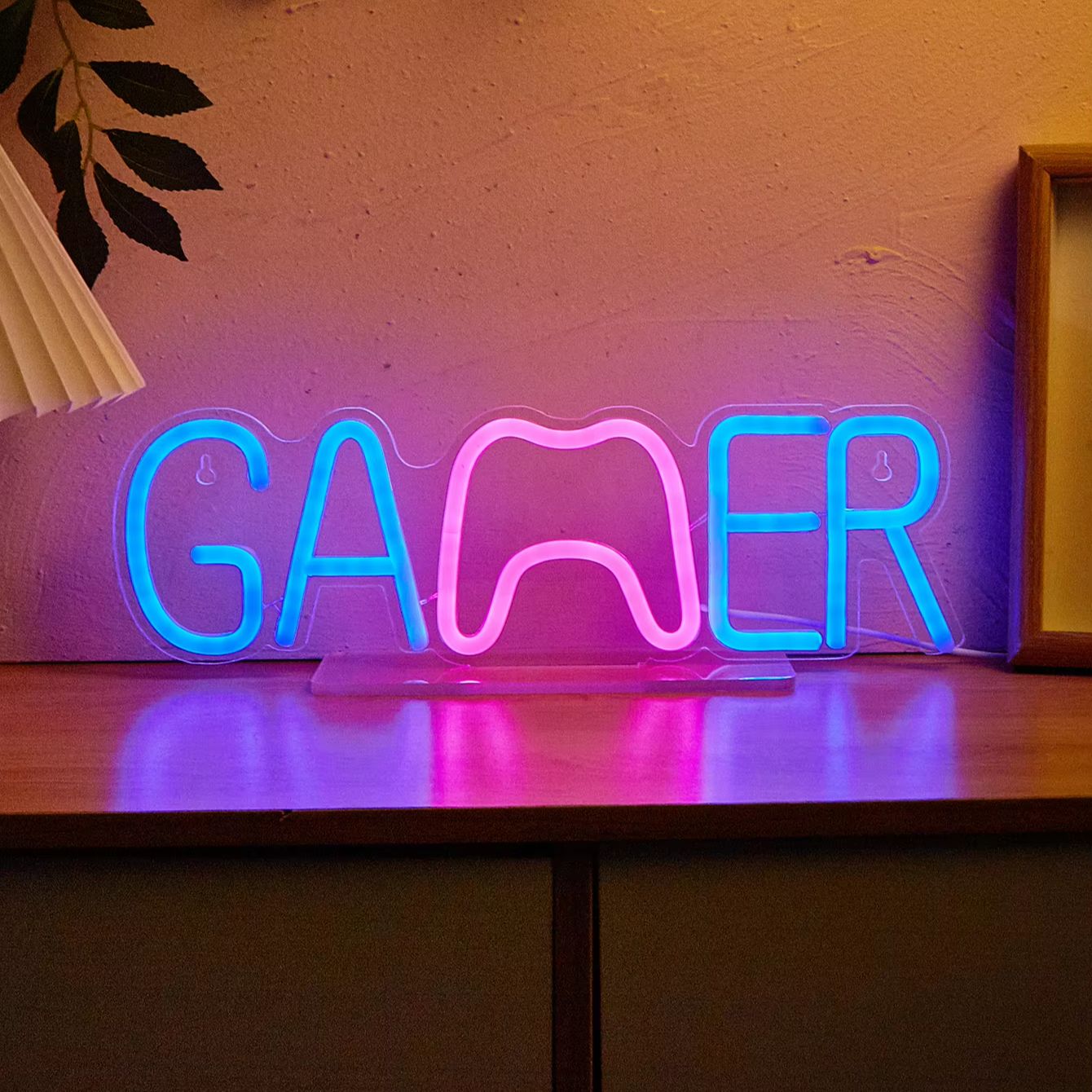 Retro Gaming Projector - Chi-buy LED Neon Masaüstü Oyuncu USB