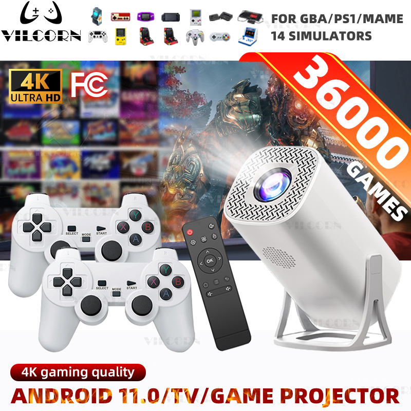 Retro Gaming Projector - Mini Projektör Video Oyun Konsolu 36000