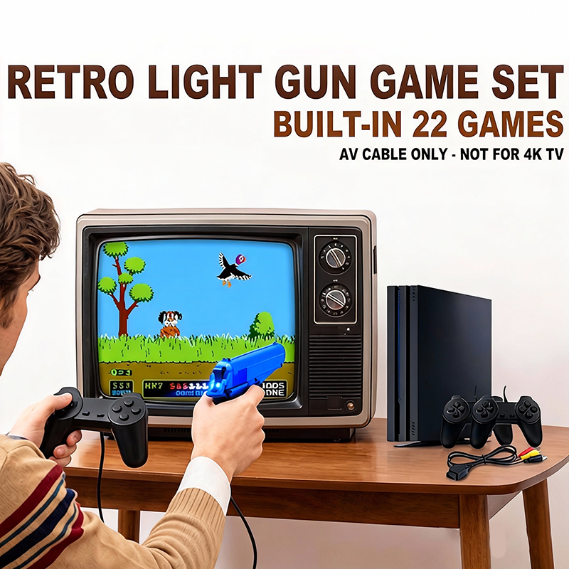 Retro Gaming Console Gun - 22 Dahili Klasik Oyunlu PS 4