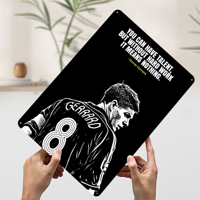 Steven Gerrard Alıntı Metal Po - Retro Gaming Quotes incelemesi ve fiyatı