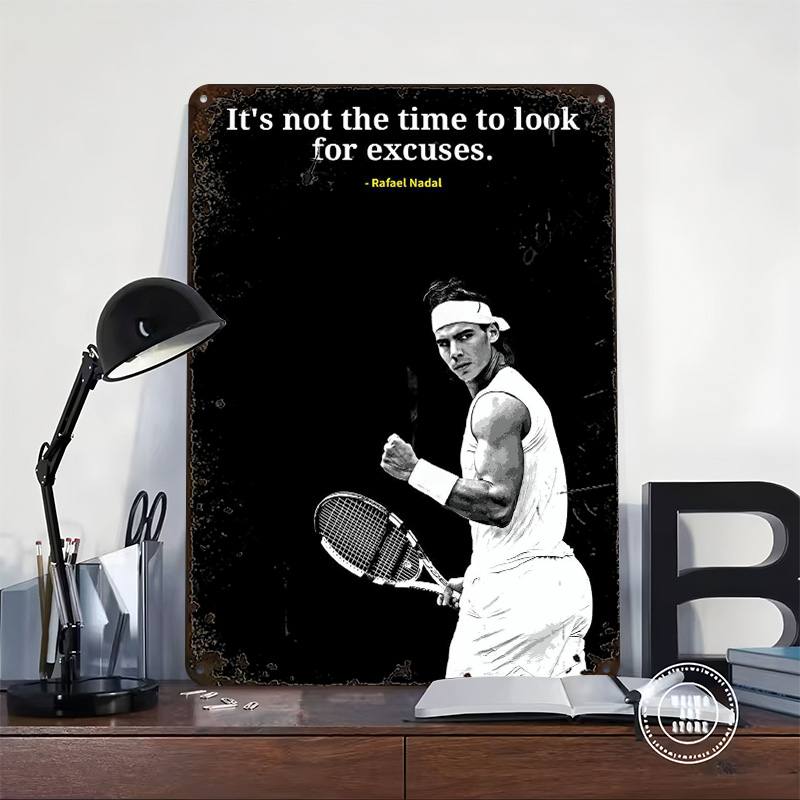 Rafael Nadal Sözleri Metal Pos - Retro Gaming Quotes incelemesi ve fiyatı