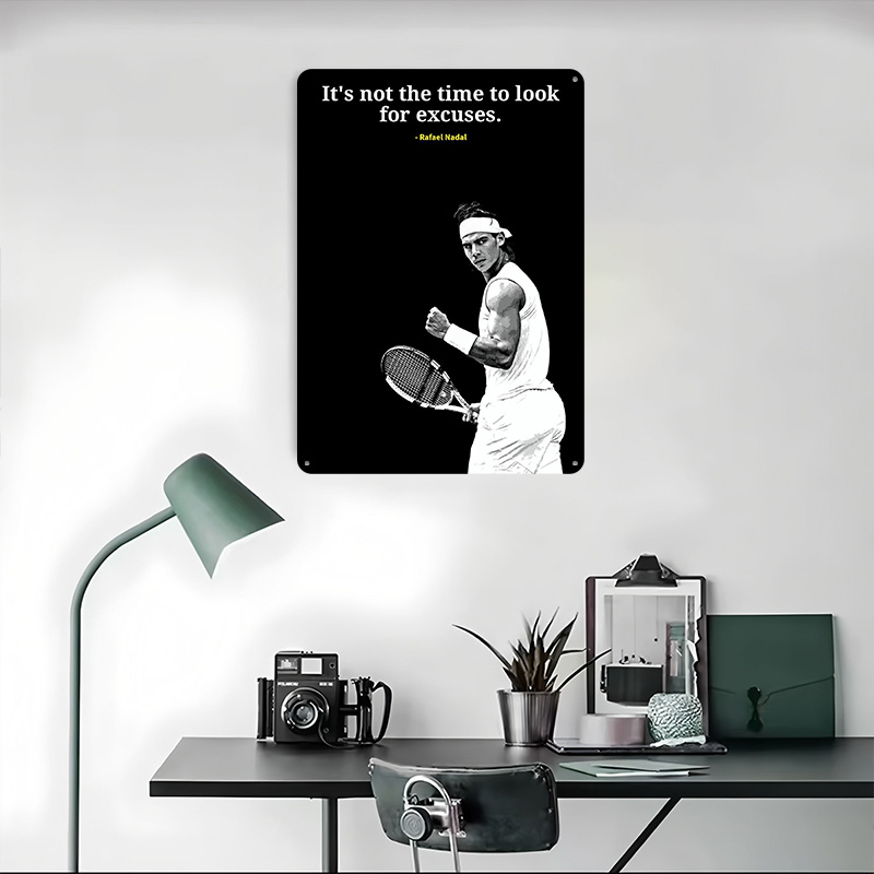 Rafael Nadal Sözleri Metal Pos - Retro Gaming Quotes incelemesi ve fiyatı