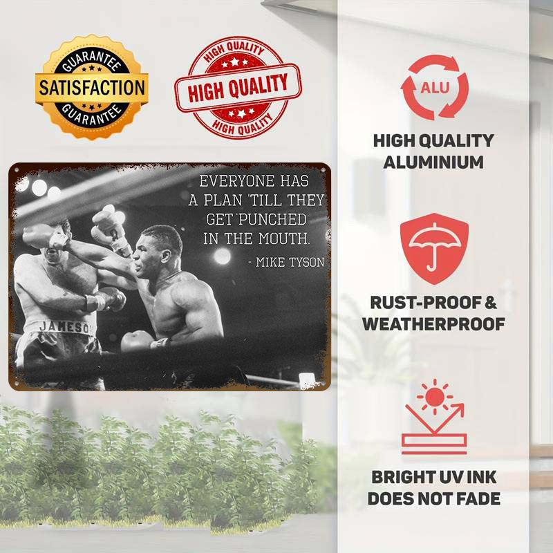 Mike Tyson Alıntı 3D Doku Meta - Retro Gaming Quotes incelemesi ve fiyatı