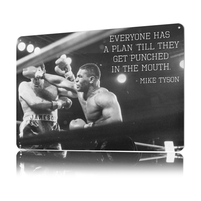 Mike Tyson Alıntı 3D Doku Meta - Retro Gaming Quotes incelemesi ve fiyatı