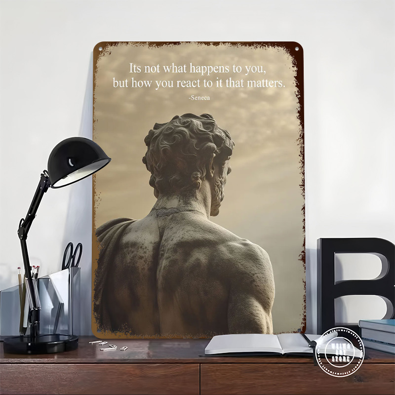 Seneca Stoacı Alıntıları Tenek - Retro Gaming Quotes incelemesi ve fiyatı